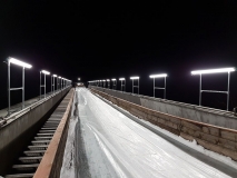 Skispringen am Inselberg History Bild 35 |  Flutlichtanlage