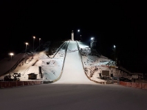 Skispringen am Inselberg History Bild 36 |  Flutlichtanlage